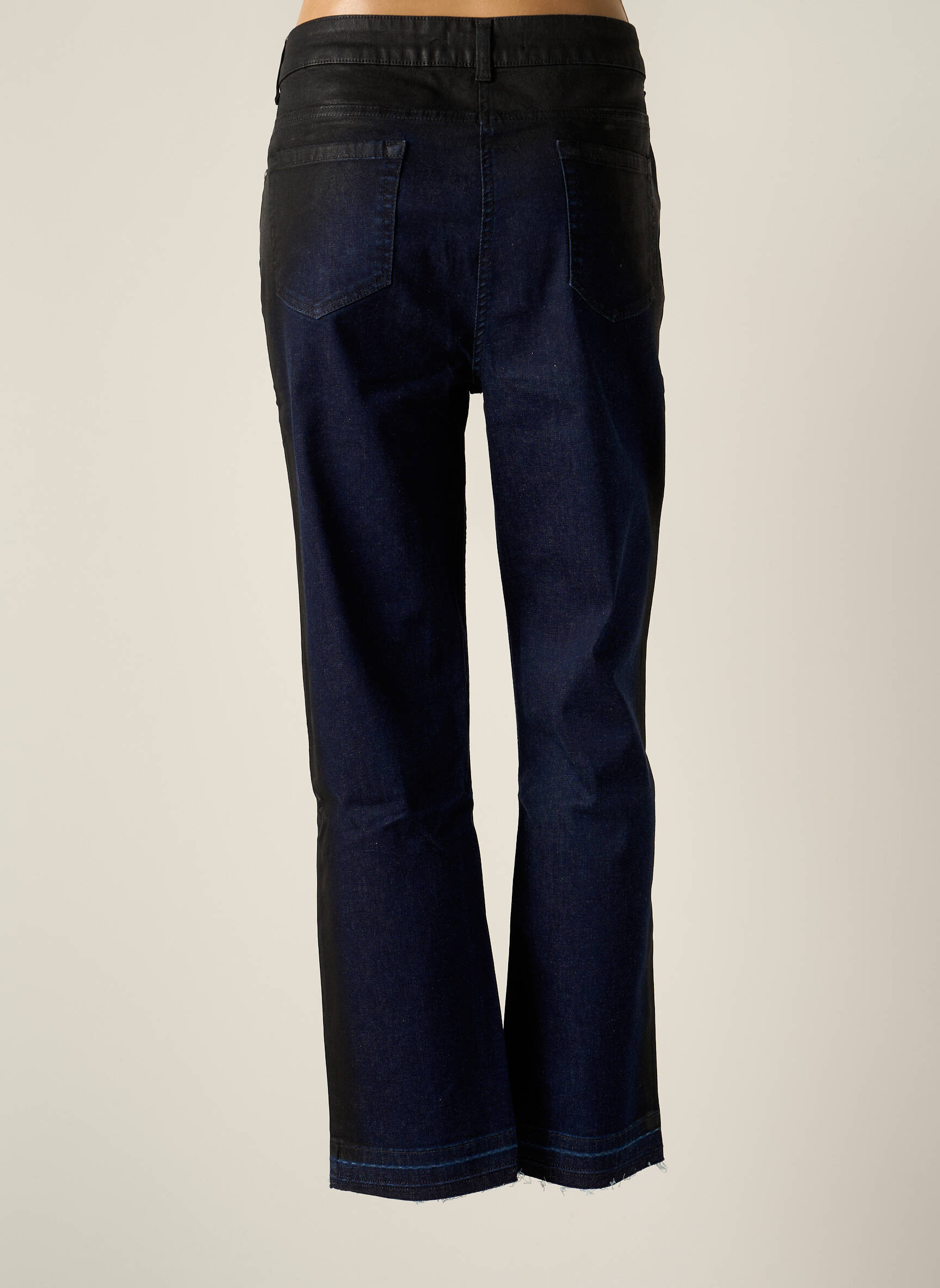 Lauren Vidal Jeans Coupe Droite Femme couleur bleu