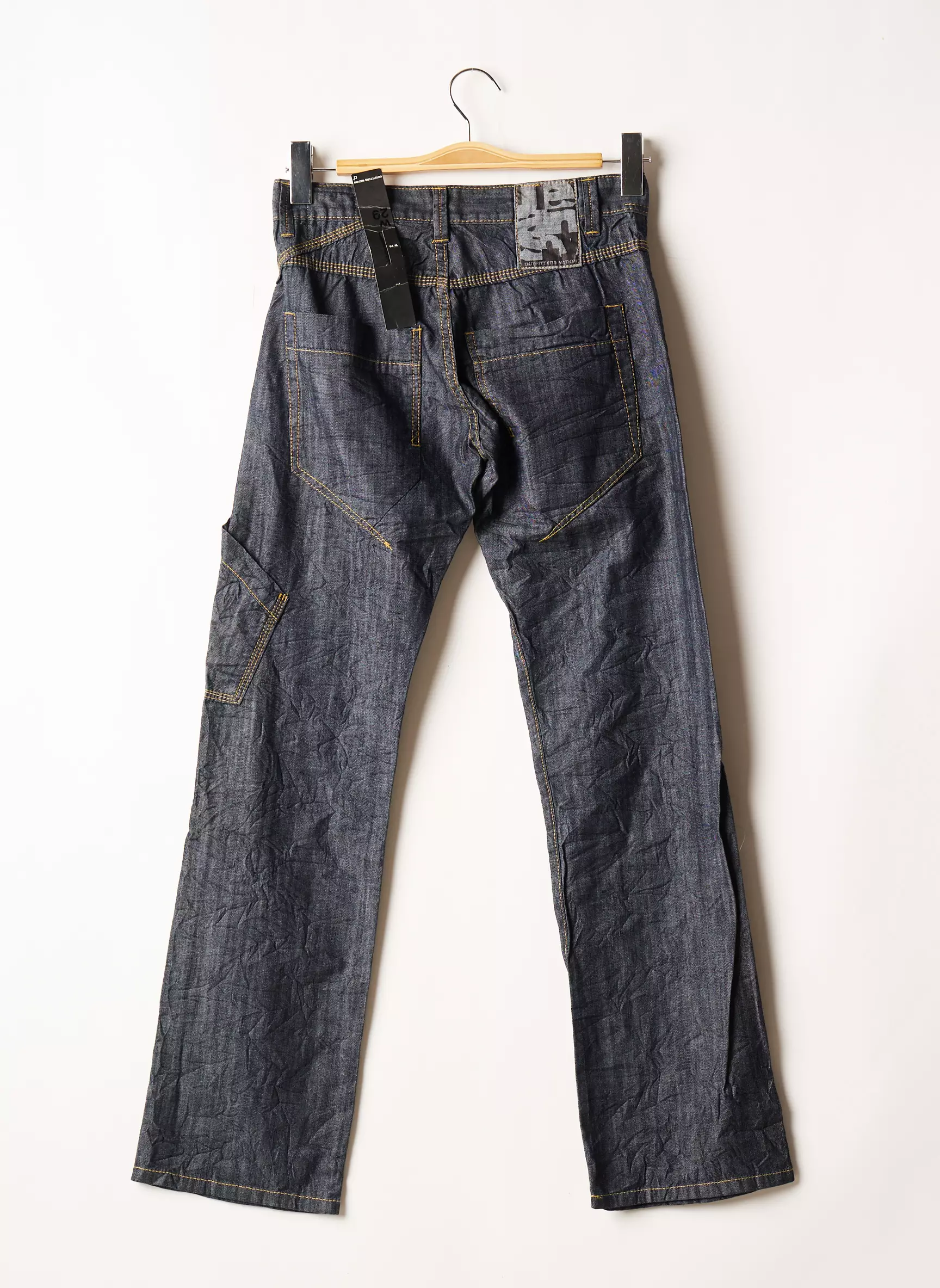 Outfitters Nation Pantalons Droits Homme couleur bleu