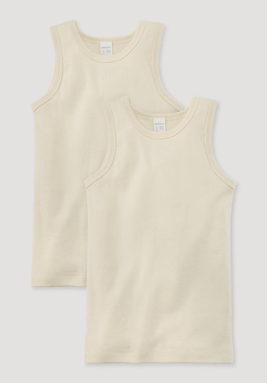 Achselshirt PureNature 2er-Set aus reiner Bio-Baumwolle