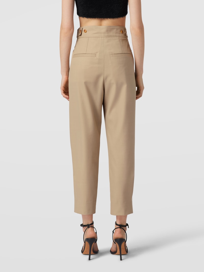 Hose mit französischen Eingrifftaschen in beige