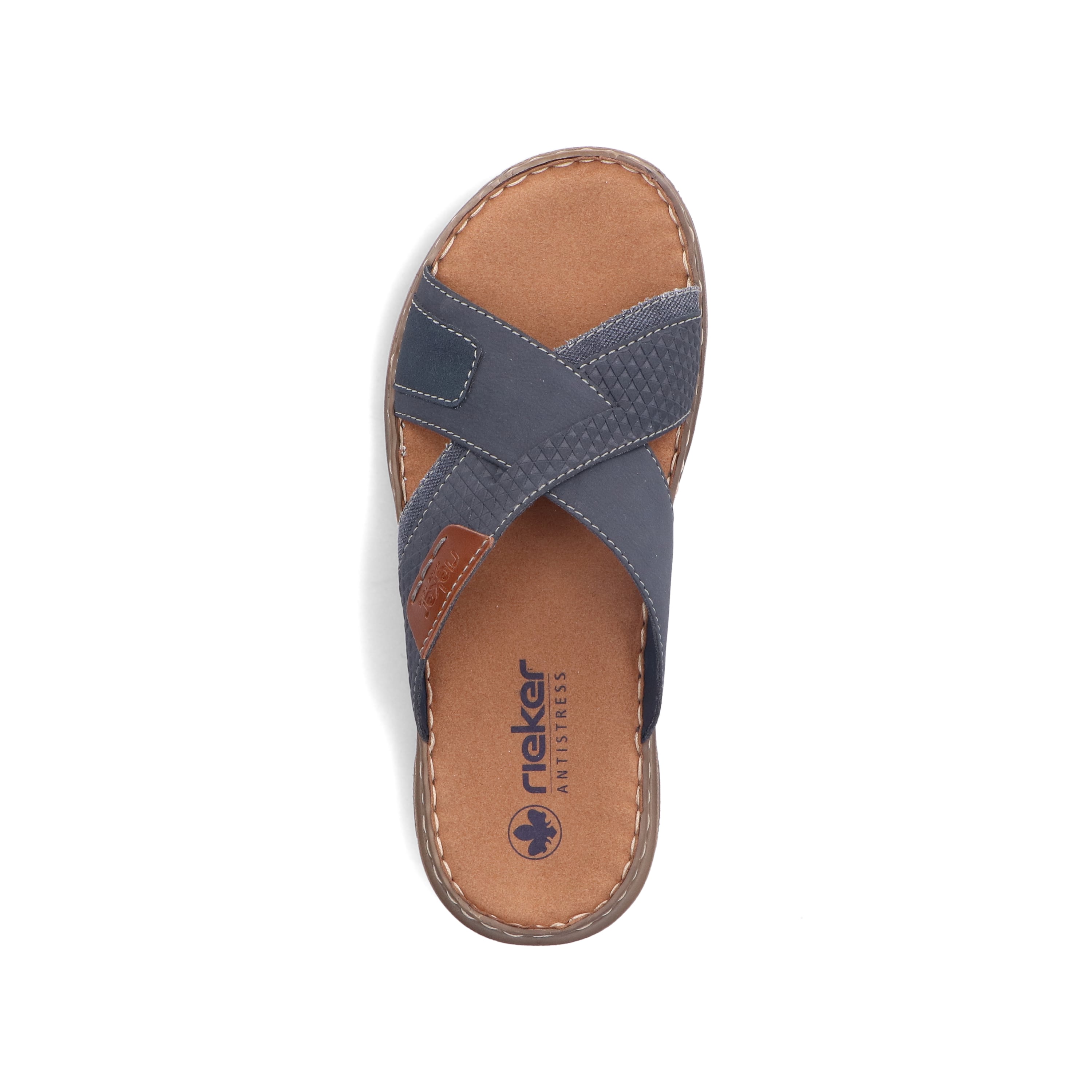 Rieker Herren Pantoletten schieferblau