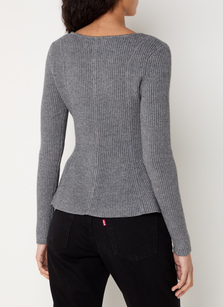 Neo Noir Sorene Rippstrickpullover