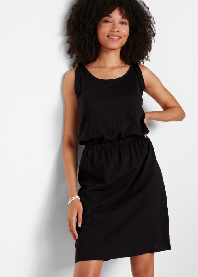 Jersey-Kleid mit Knotendetails