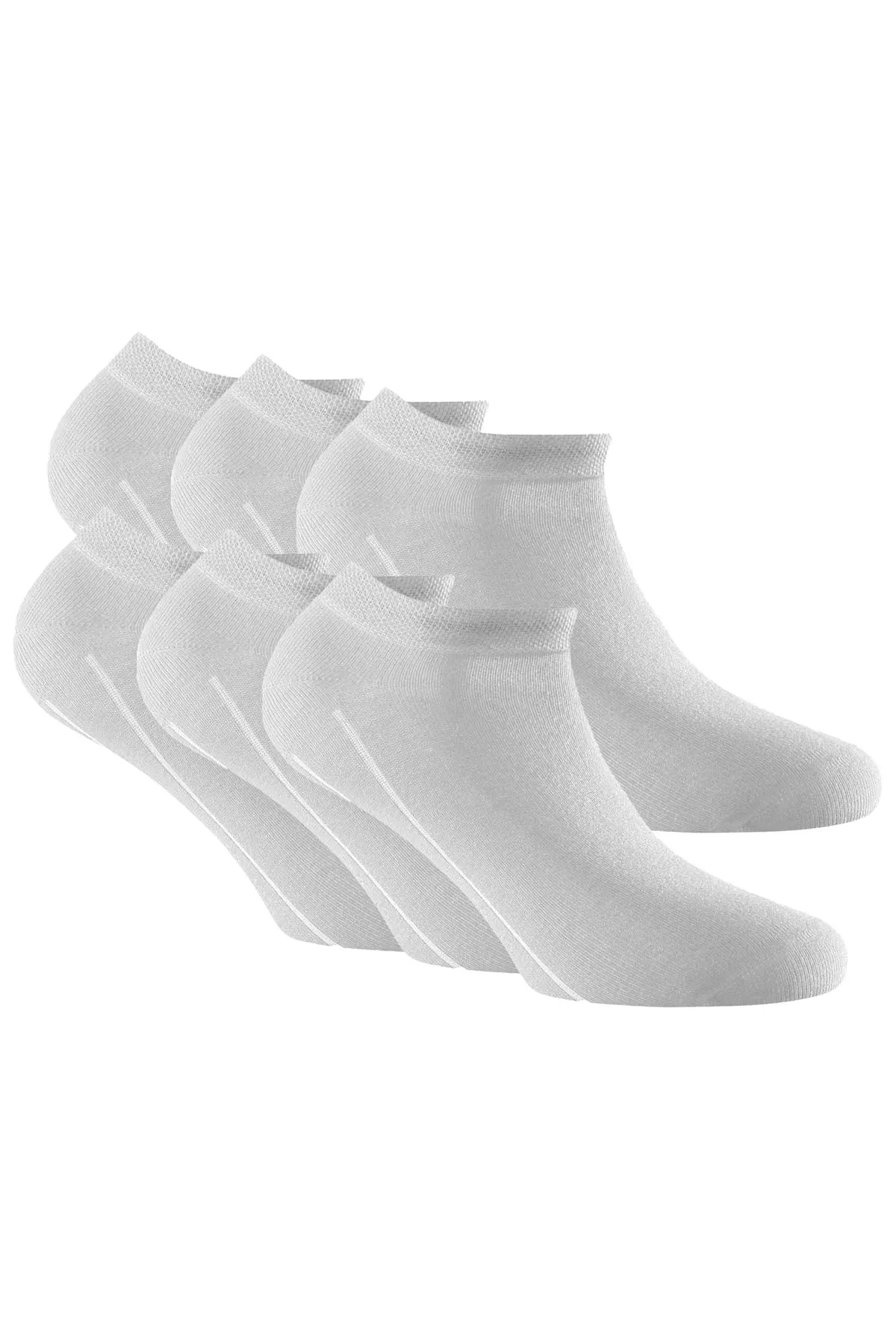 Rohner  Basic Unisex Sneaker Socken, 6er Pack - Bambus
