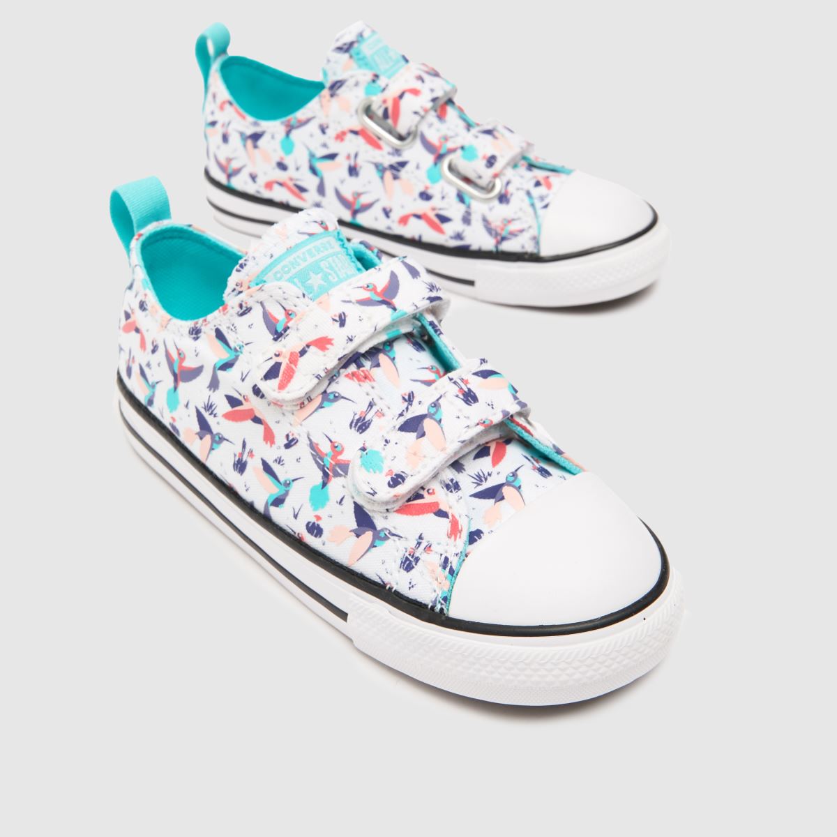 Converse multifärgade all star lo 2v flickor småbarnsskor