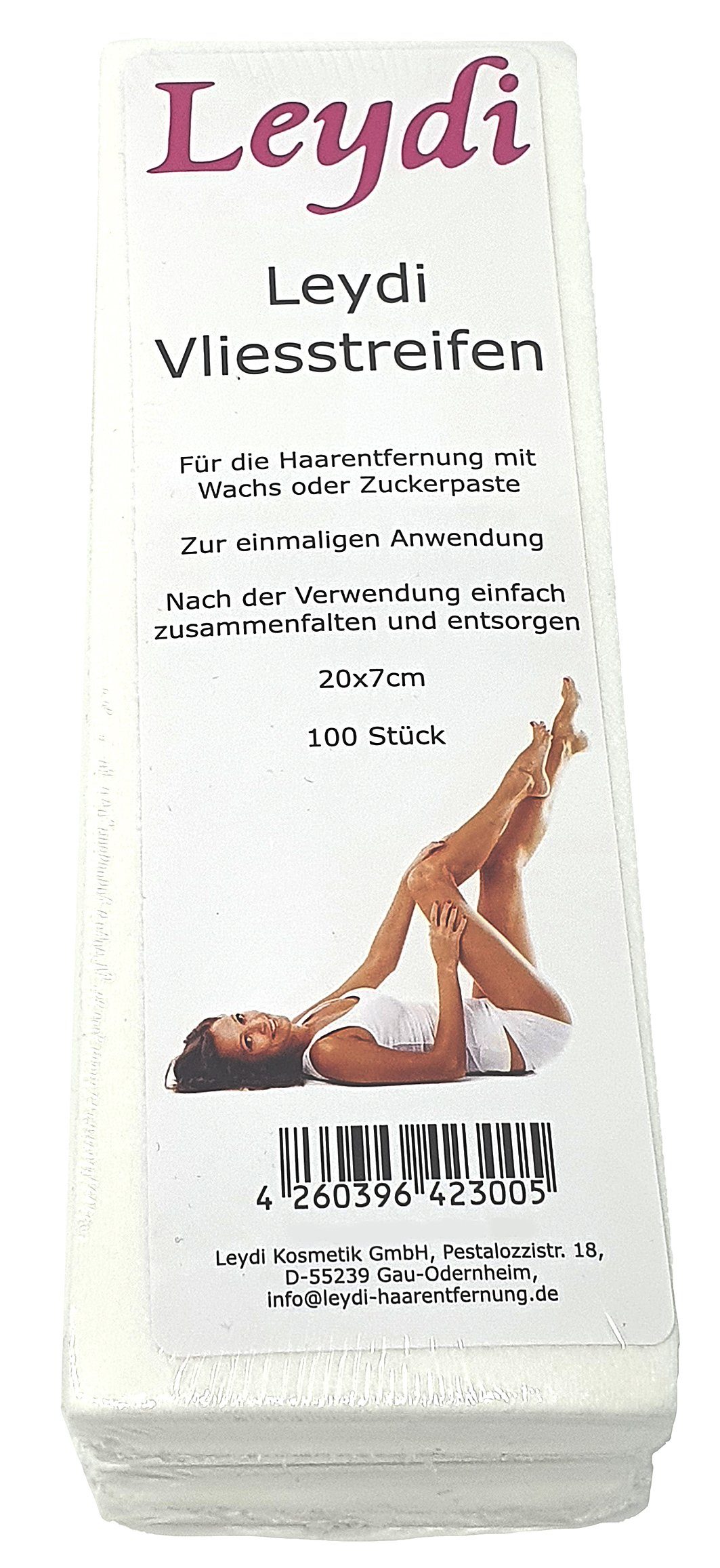 Leydi Kaltwachsstreifen 100 Leydi Vliesstreifen für Waxing und Sugaring