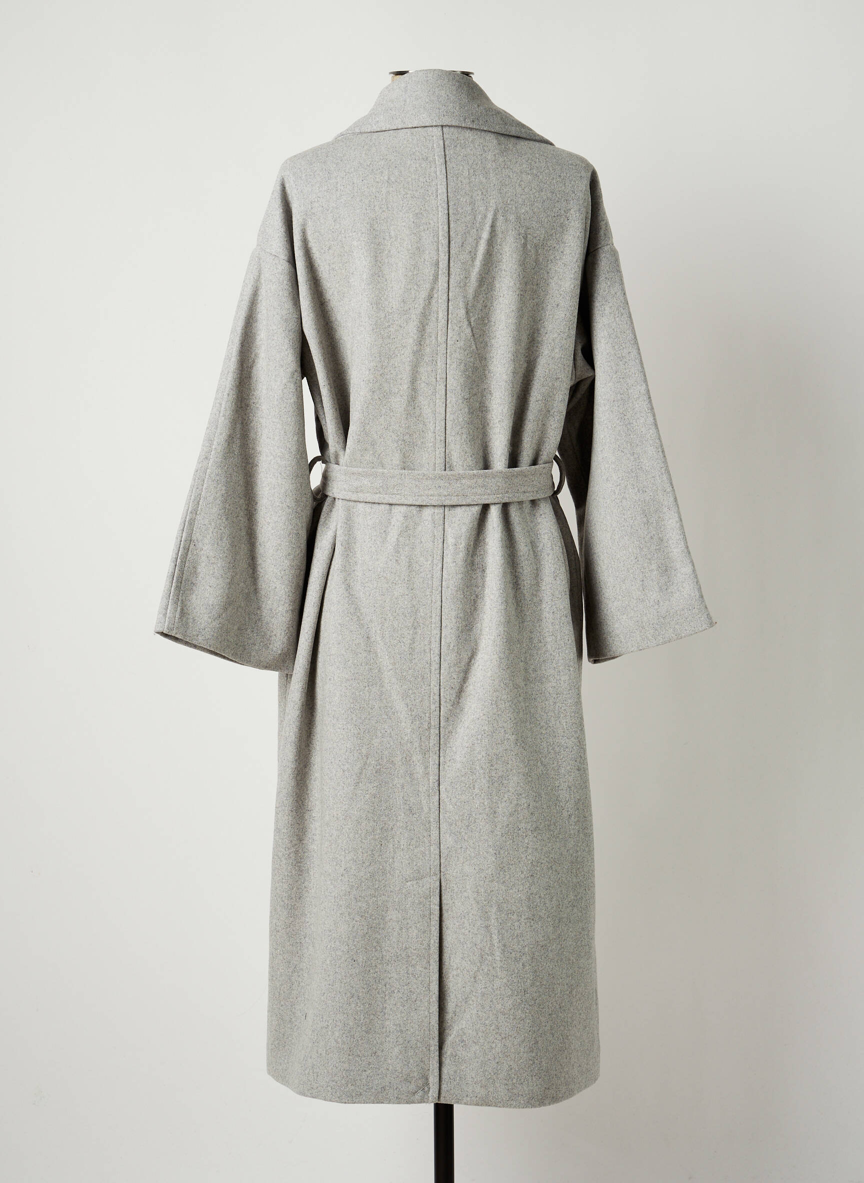 Ichi Manteaux Longs Femme couleur gris