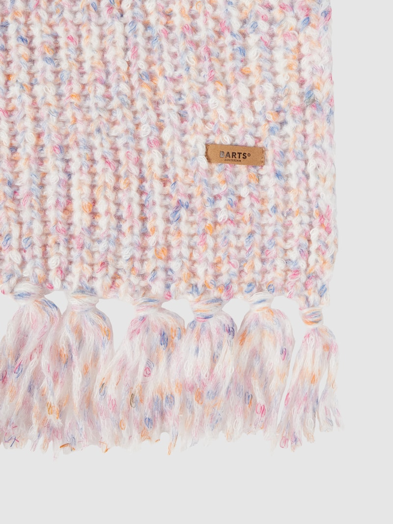 Schal mit Rippenstruktur Modell 'Joye' in offwhite