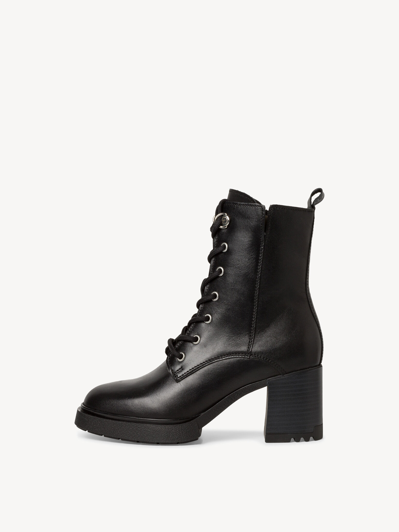 Bottine en cuir - noir