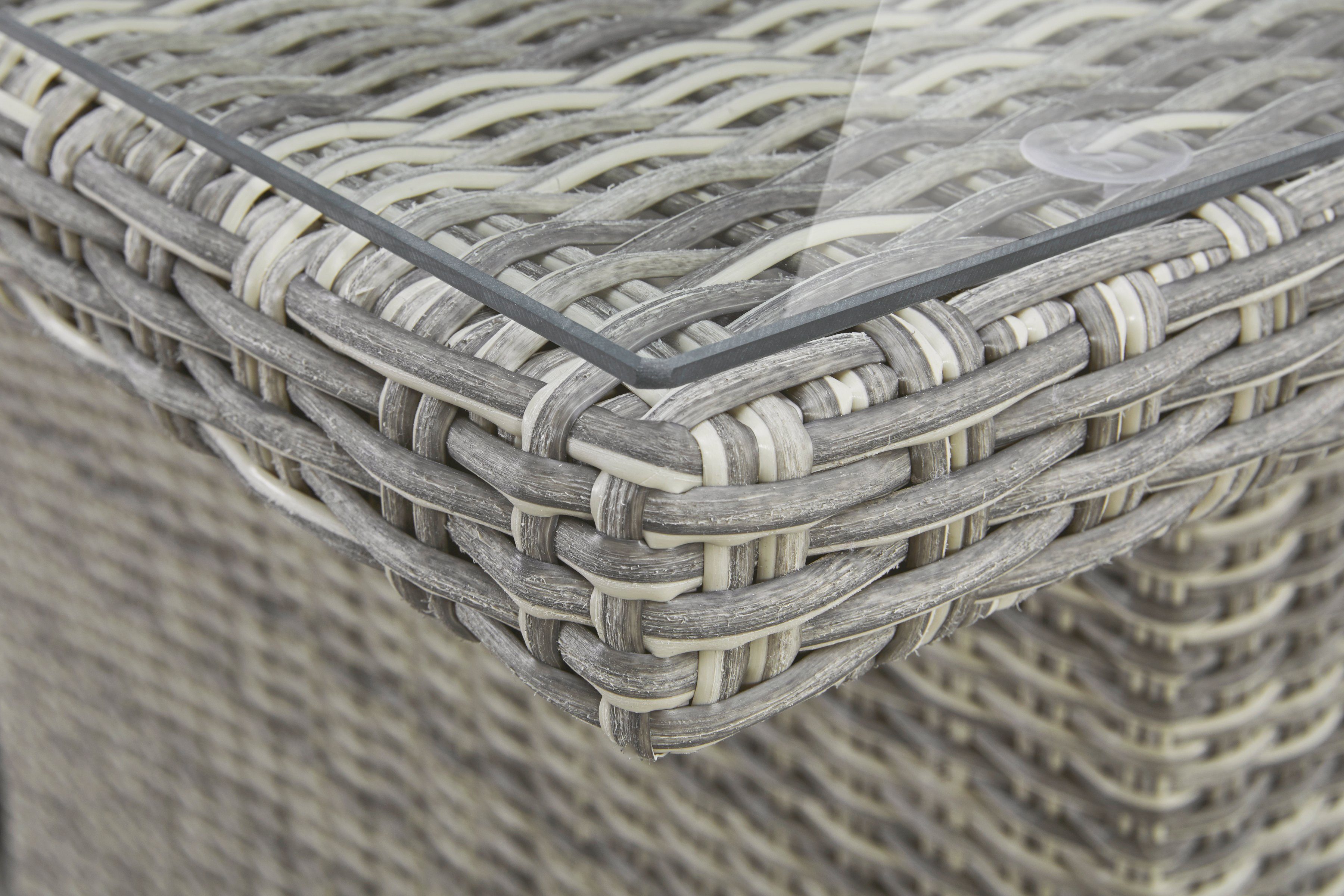 KONIFERA Garten-Essgruppe Monaco, (17-tlg), 6 Sessel, 2 Hocker, Tisch, Polyrattan