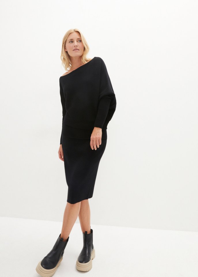 Pullover mit Carmen-Ausschnitt