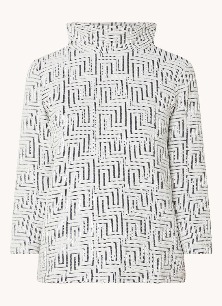 Phase Eight Rena top with graphic print and texture
