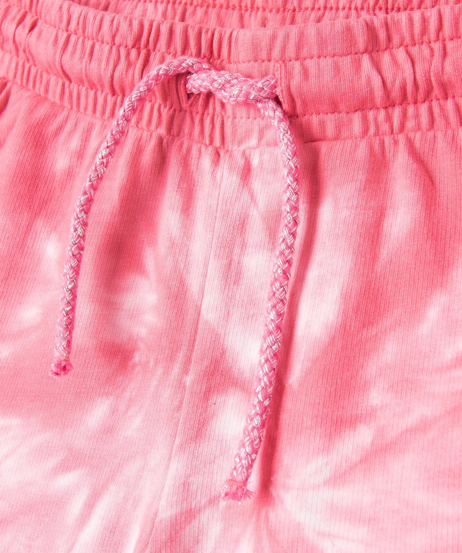 Short en maille avec ceinture élastique fille rose fonce | GEMO
