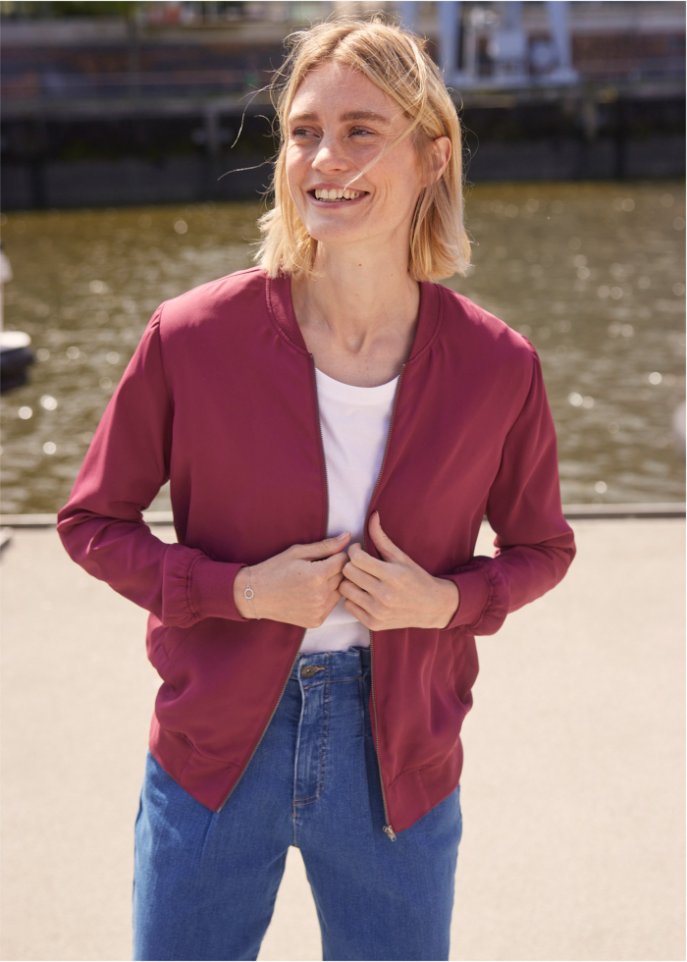 Blousonjacke mit Reißverschluss