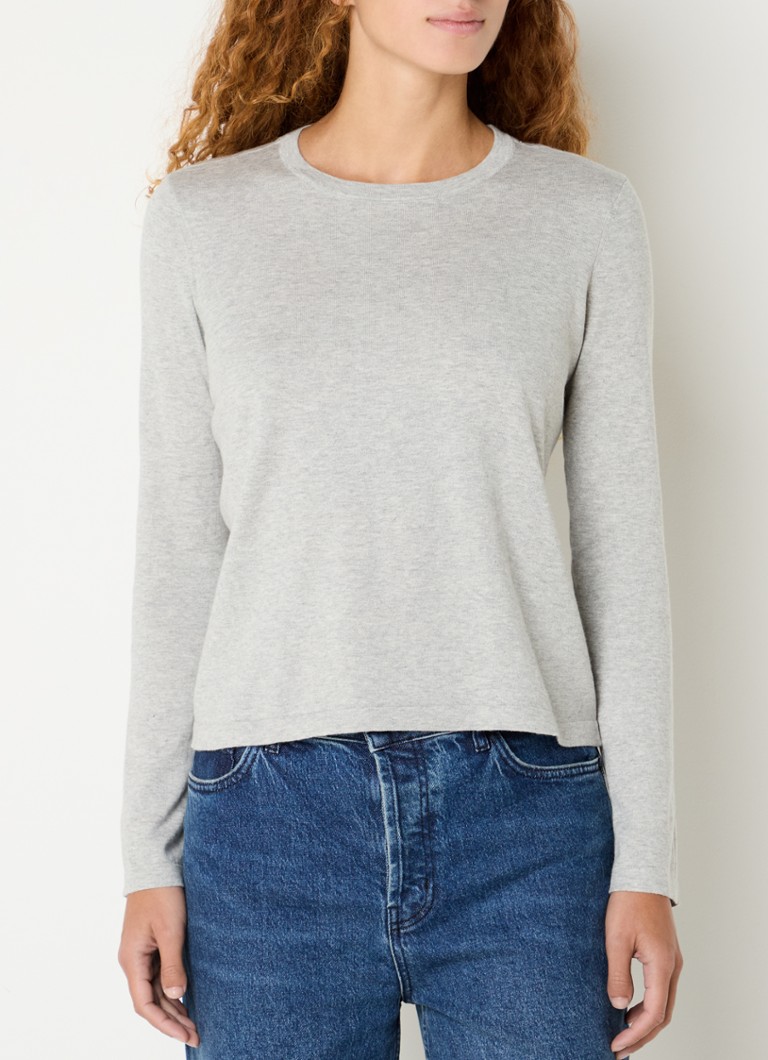 Rails long sleeve in cashmere blend with round neck