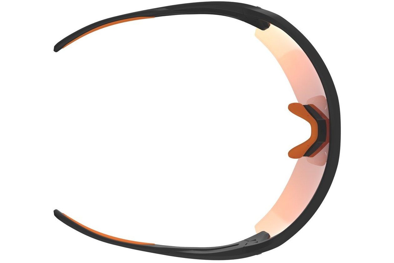 Scott Spur Sonnenbrille black matt orange / red chrome enhancer +