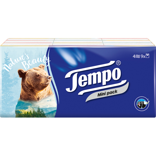 TEMPO Taschentücher Mini Pack  9X5 St