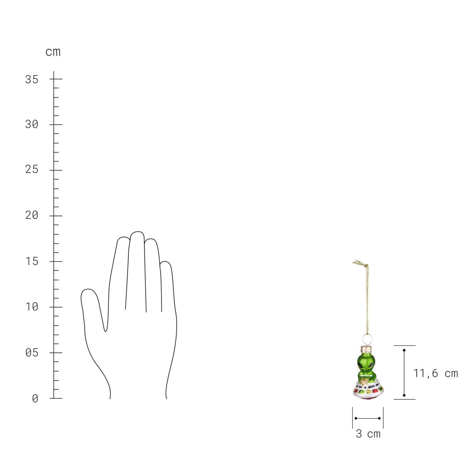 HANG ON Anhänger Alien