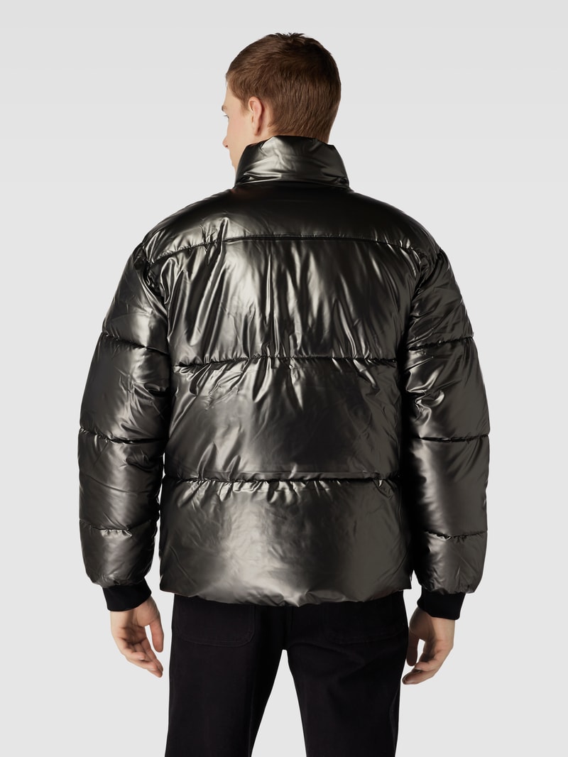 Steppjacke in metallic Modell 'SOLIN GLOSSY' in anthrazit