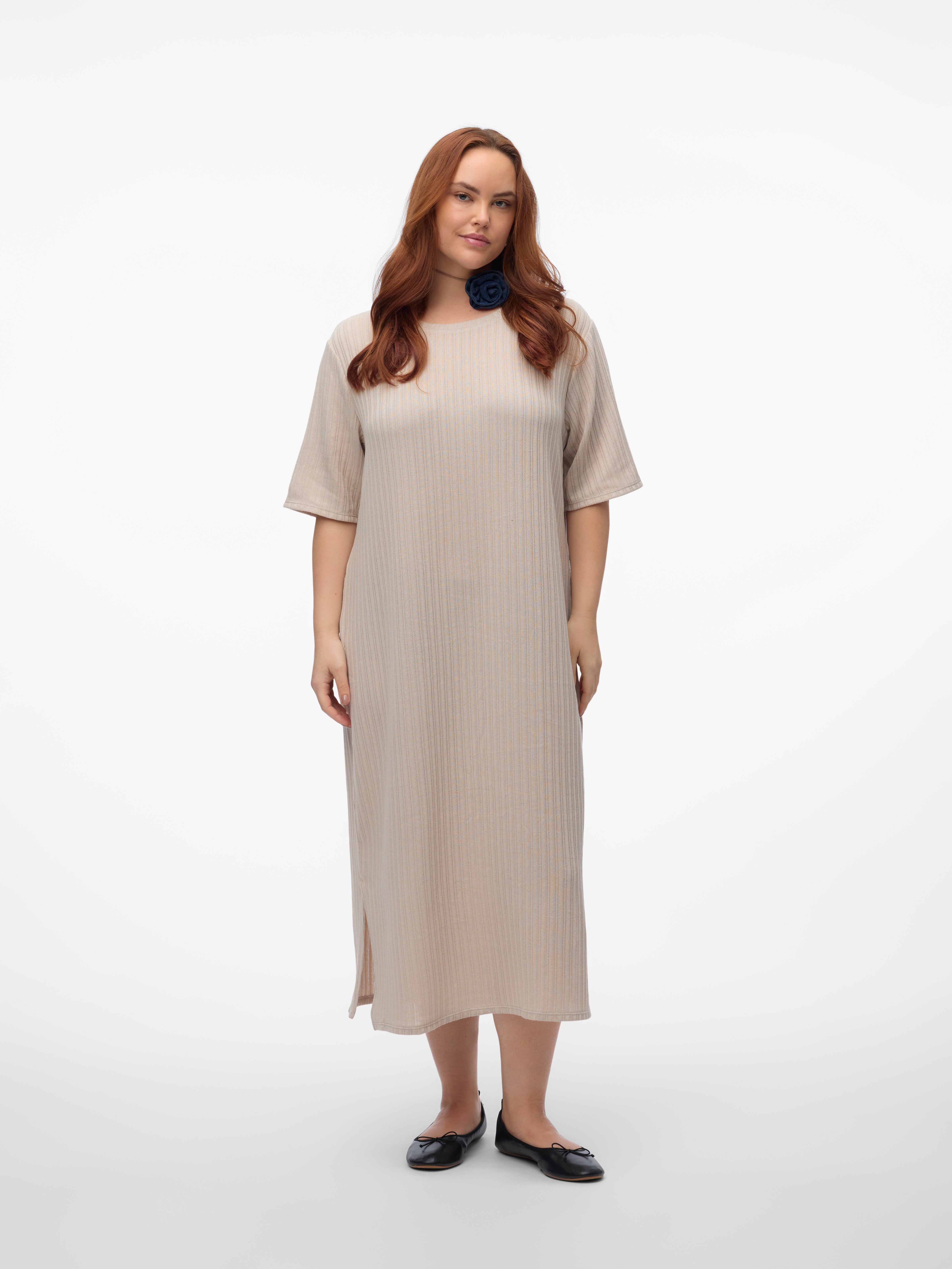VMCOLIVA Langes Kleid