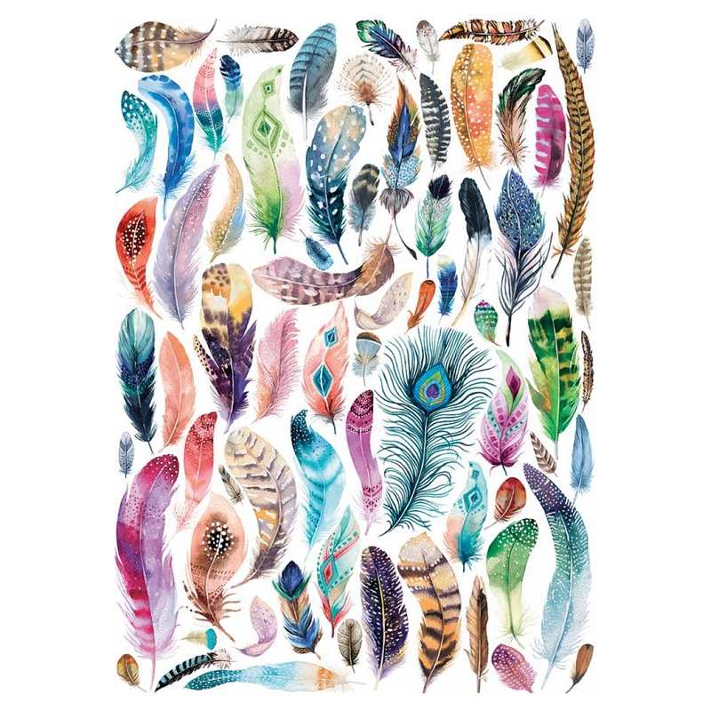 Puzzle aquarelles de plumes 1000 pièces