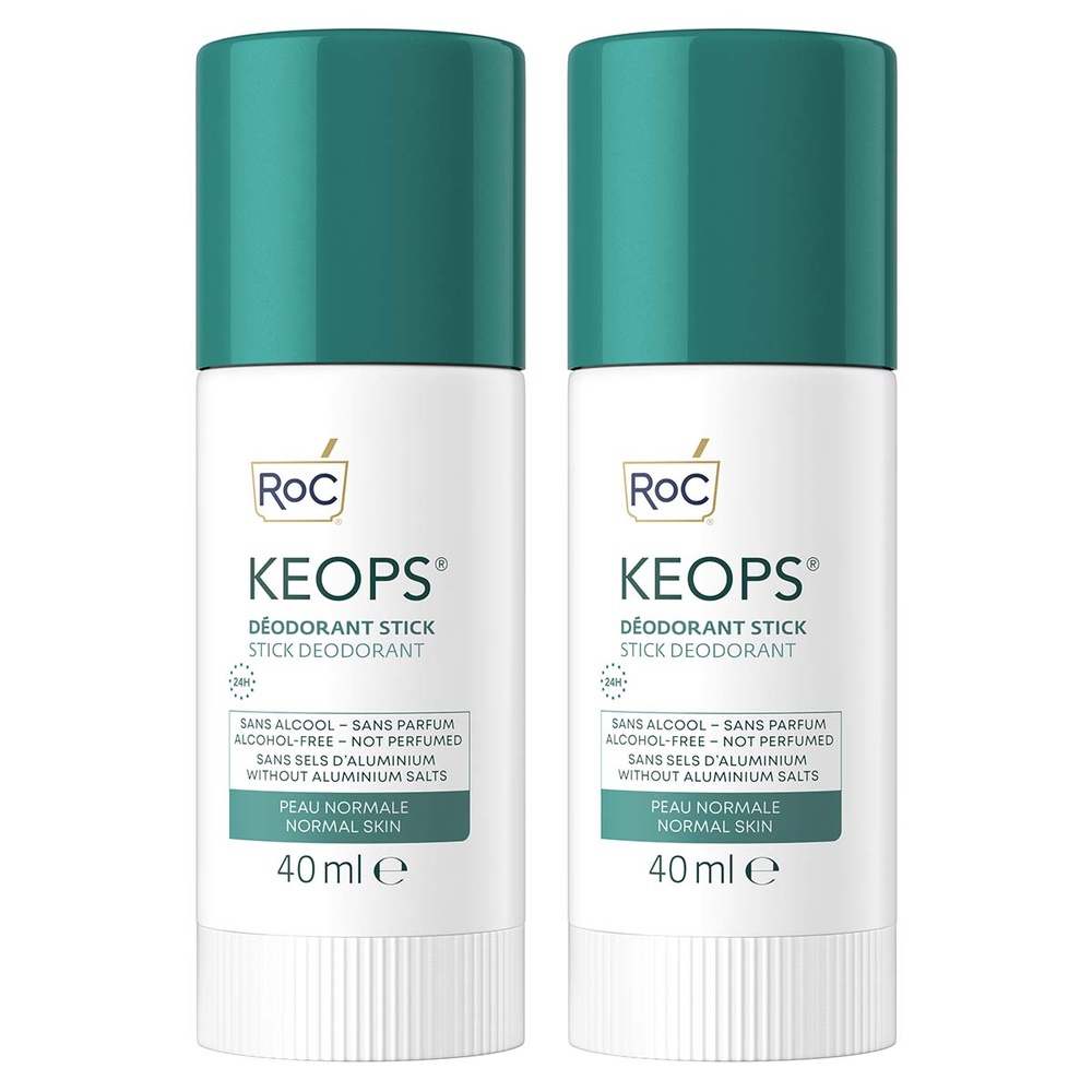 roc RoC Keops Déodorant Stick 24h Lot de 2 x 40ml Déodorant