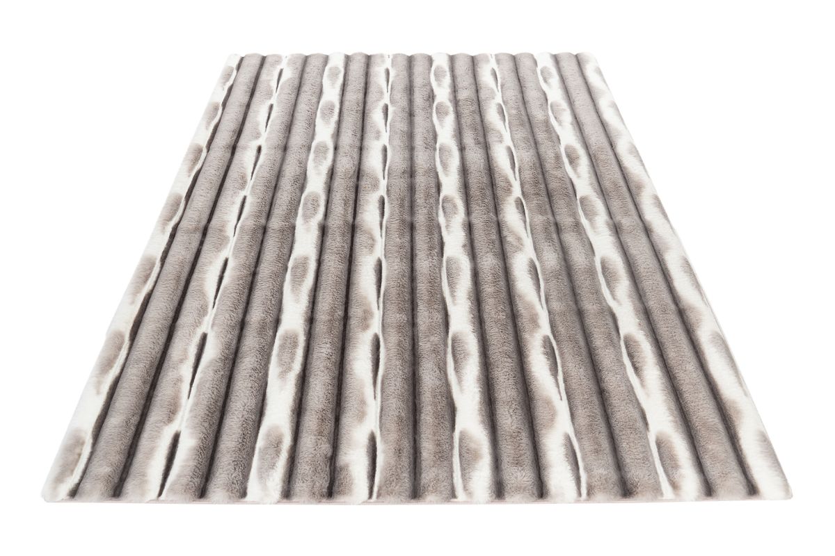 Kunstfell Waves Silver 80 x 150 cm