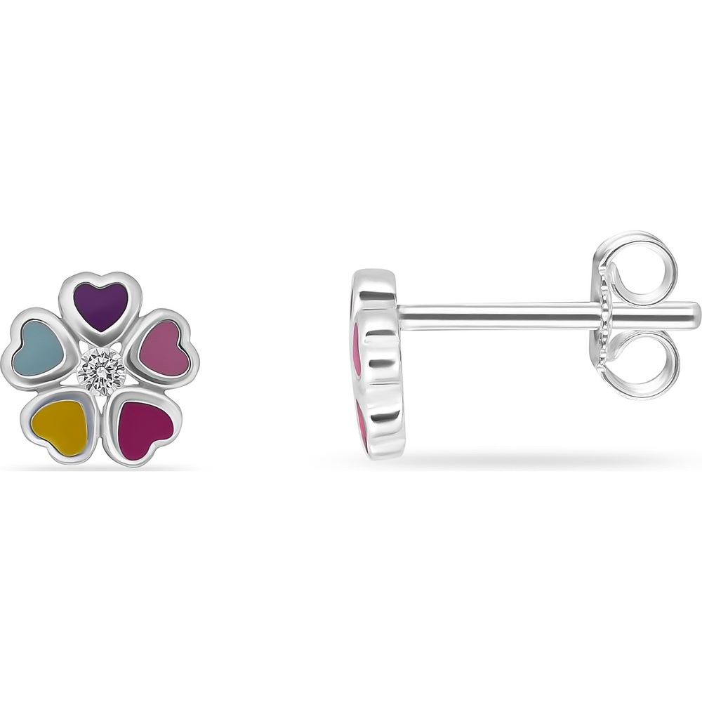 FAVS Boucles d'oreilles à fermoir à poussette 925 Argent Boucles d'oreilles