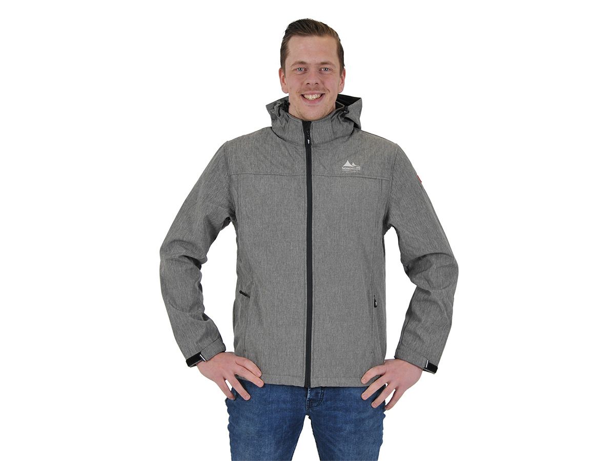 Nordberg Kjeld Grey Melange Herren Softshelljacke