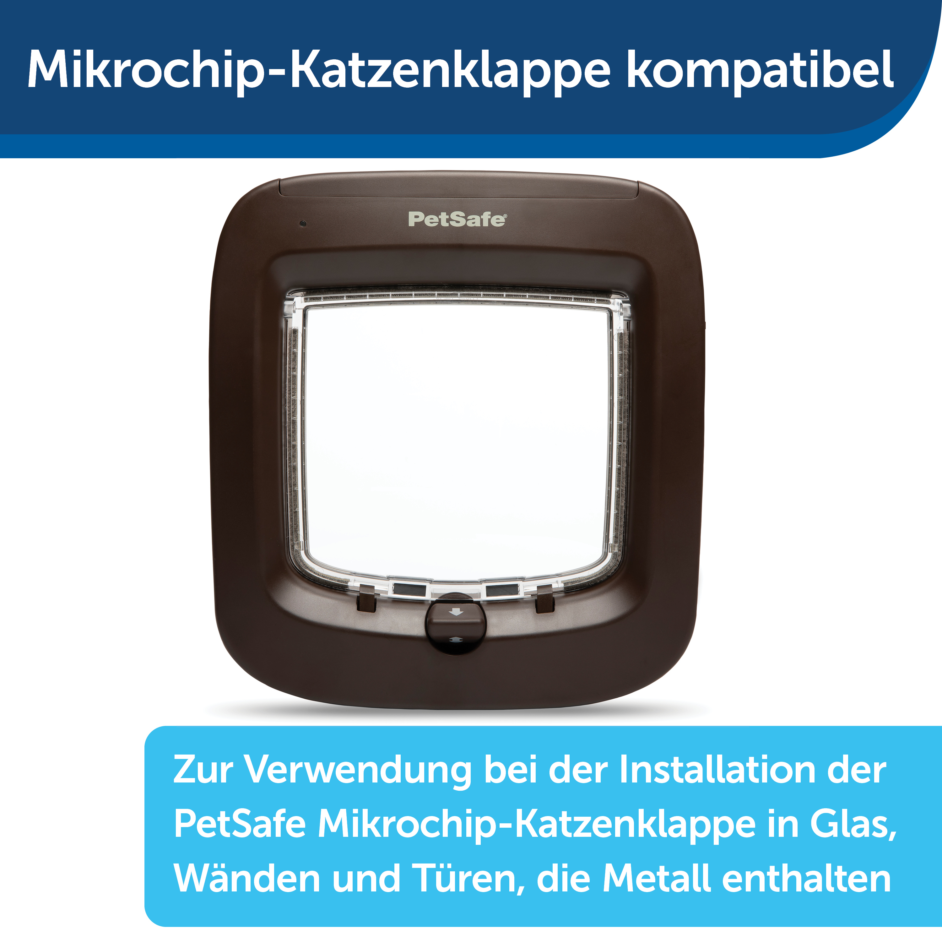 PetSafe Klappen & Türen PetSafe Einbauadapter für Mikrochip Katzenklappe braun