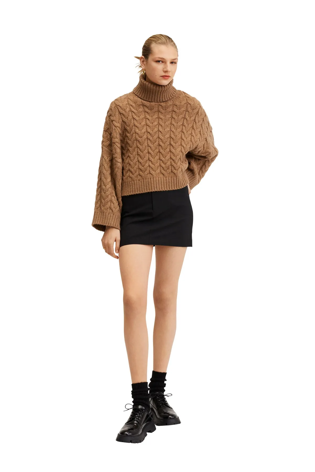 MANGO  Pullover - Braun - Regular Fit