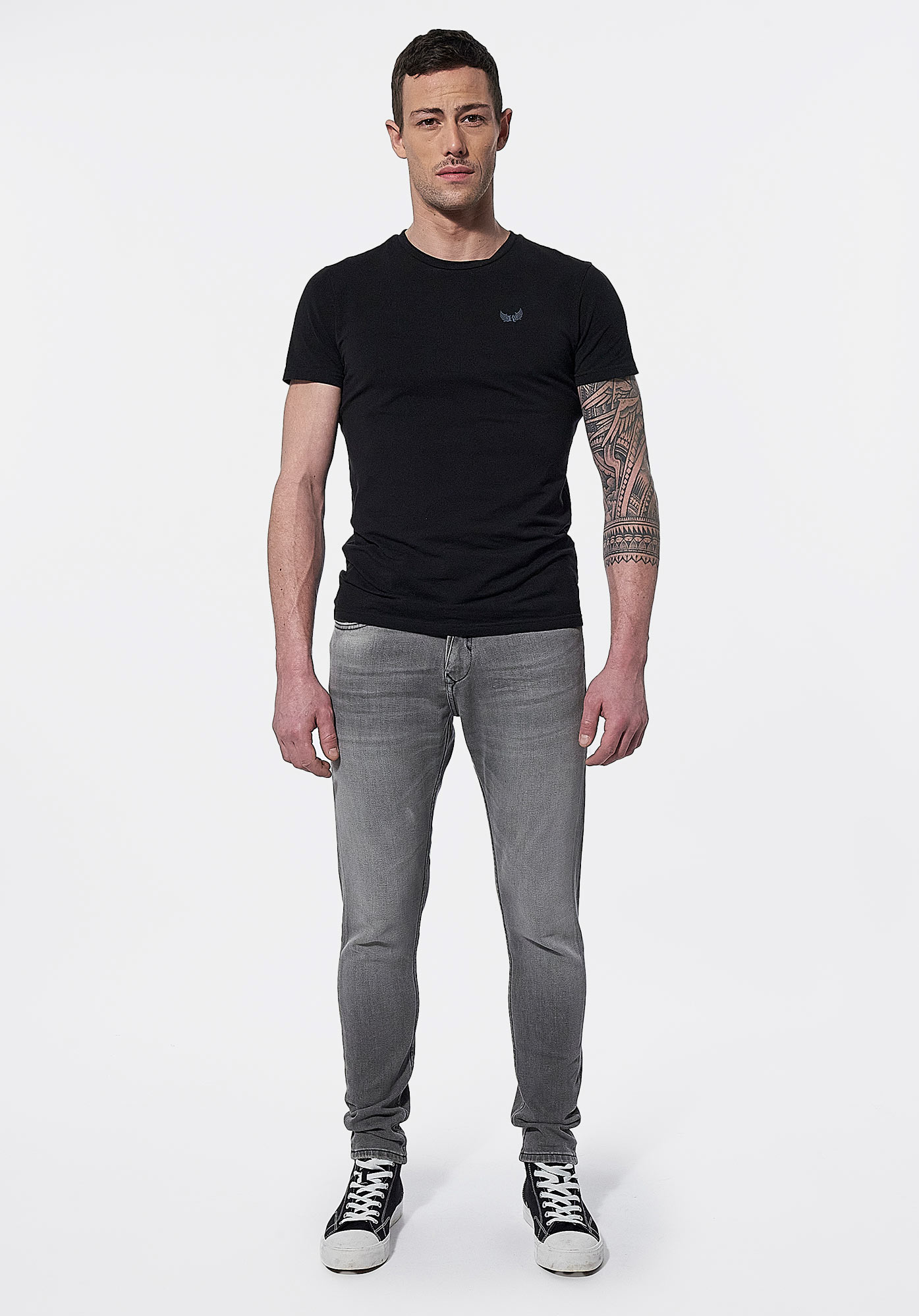 TYREL  Jean slim gris Homme