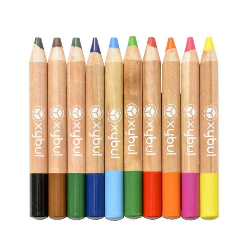 10 crayons des petits + taille crayons Oxybul