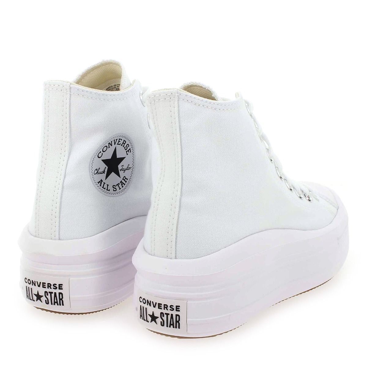 Converse  CHUCK TAYLOR ALL STAR MOVE PLATFORM - Blanc