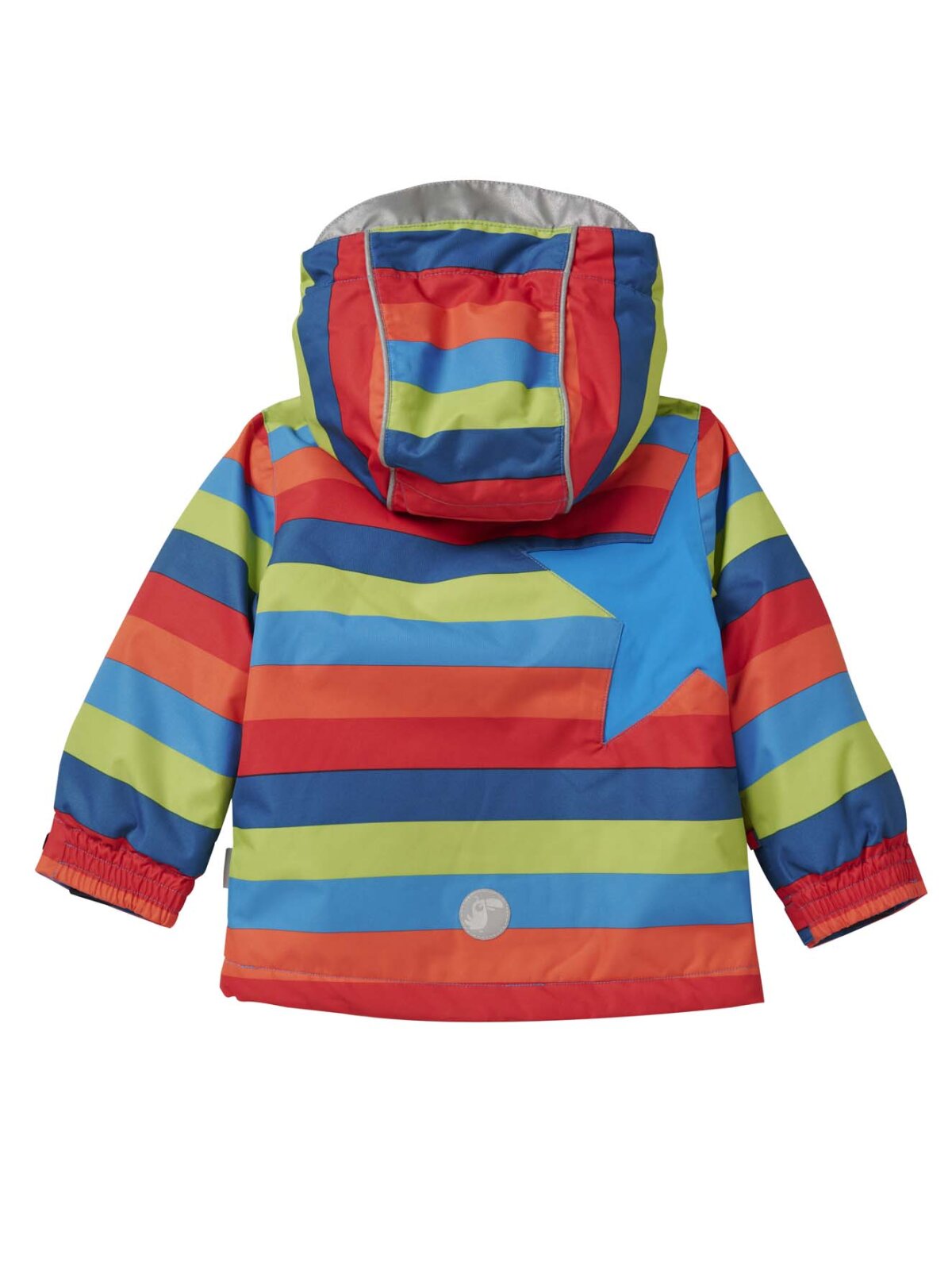 Schneejacke Stern Baby, bunt gestreift