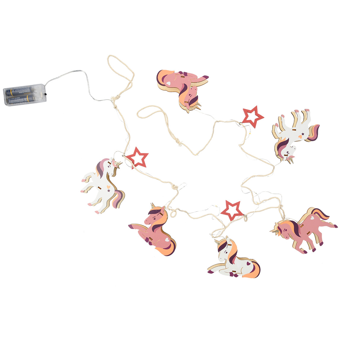 LED-Lichterkette mit Einhörnern
