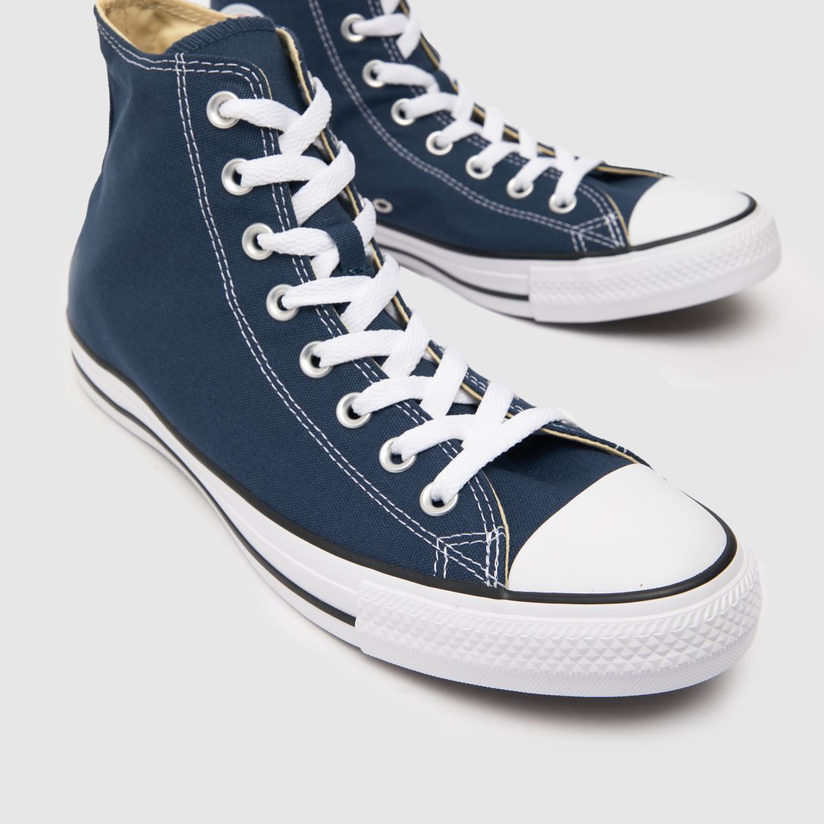 Converse – All Star – Marinblå höga sneakers