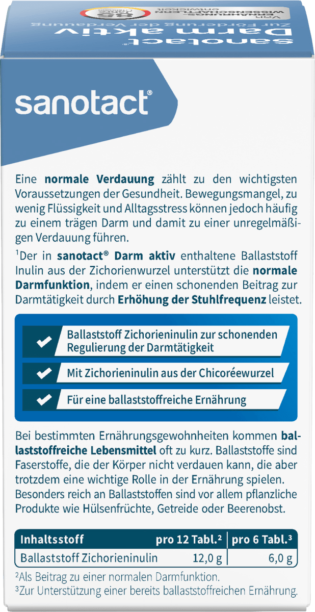 Darm aktiv Kautabletten 84 St, 115 g
