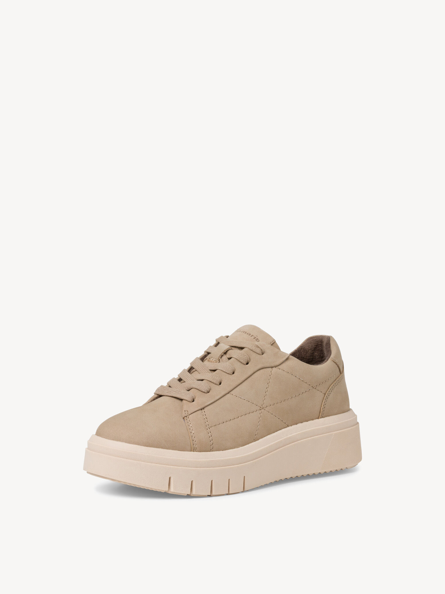 Basket en cuir - beige