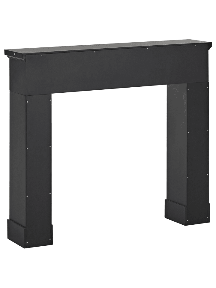 Beliani Kaminumrandung BROADWATER in Schwarz - (W) 110 x (H) 96 x (L) 22 cm günstig kaufen onesize