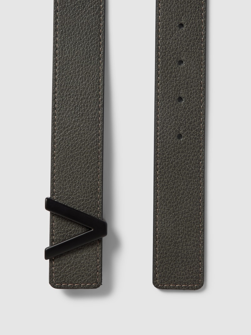 Gürtel mit Label-Detail in schwarz