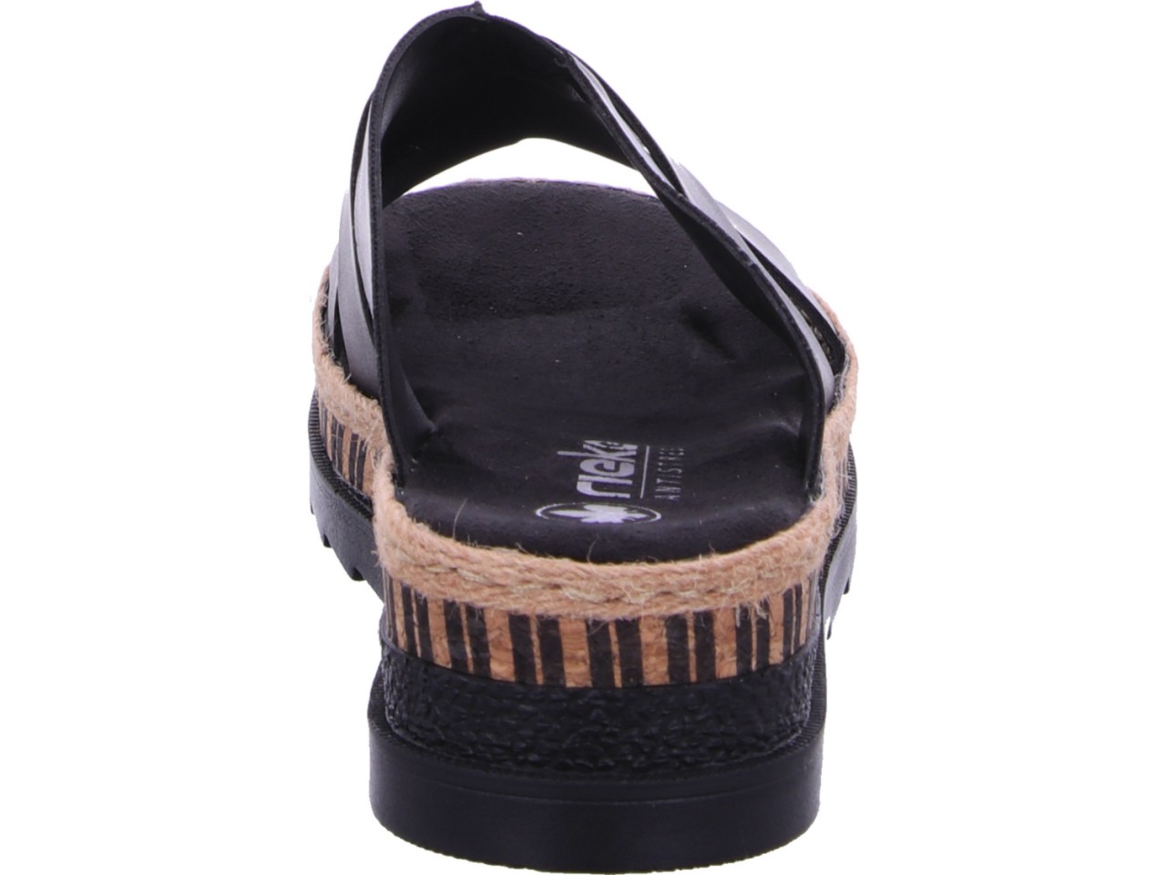 RIEKER Klassische Sandalen schwarz