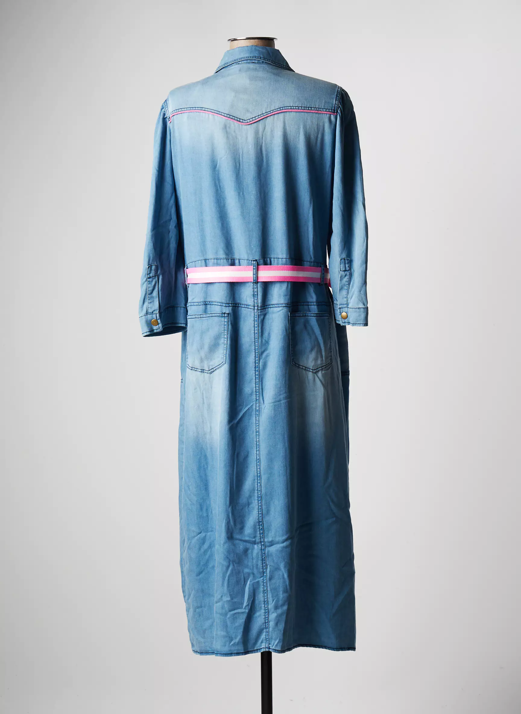 K Design Robes Longues Femme couleur bleu
