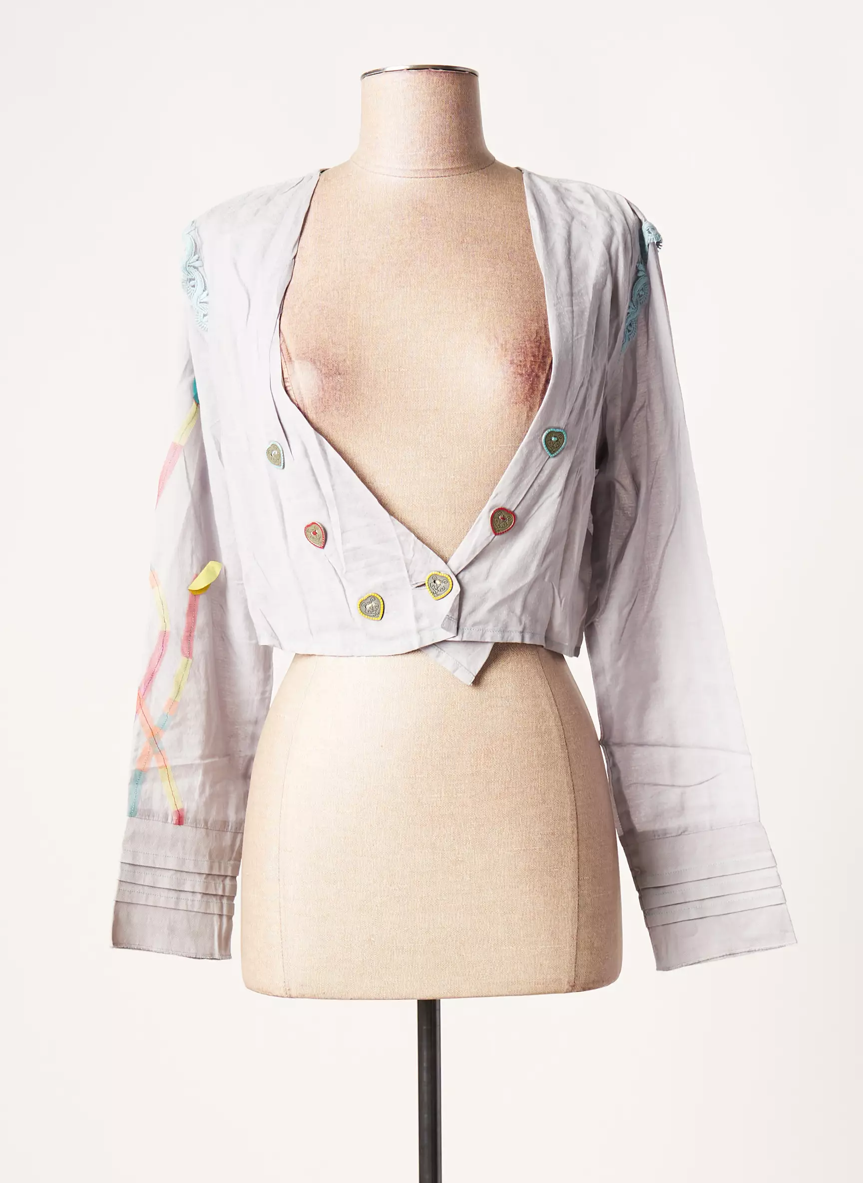 All Beautiful Vestecasual Femme couleur gris