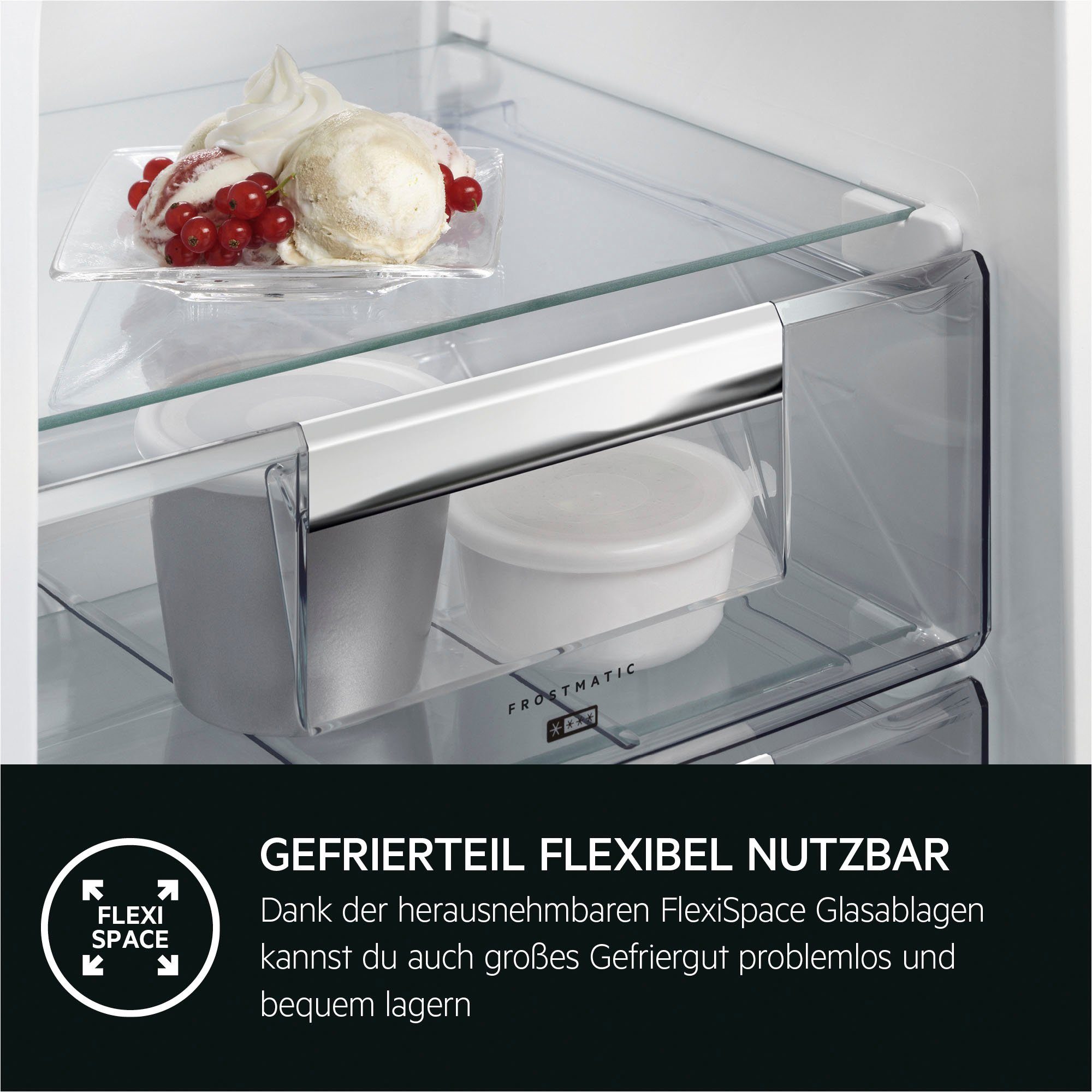 AEG Einbaukühlgefrierkombination TSC6N181ES, 177,2 cm hoch, 54,6 cm breit