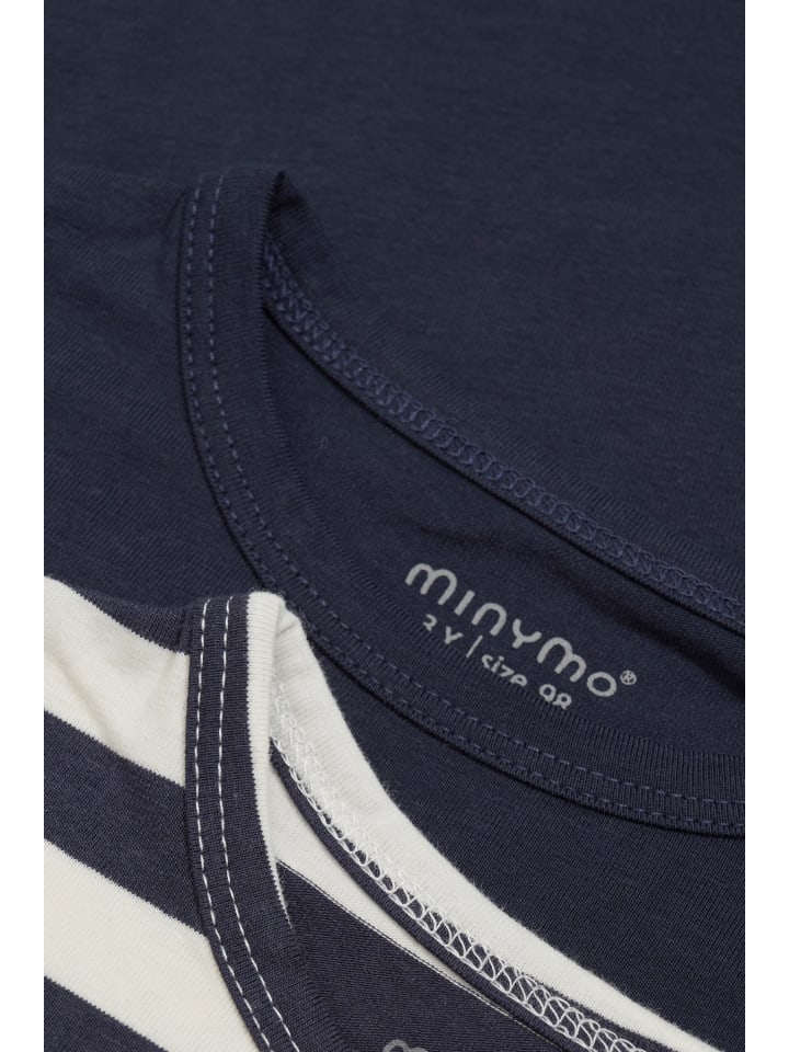 Minymo Langarmshirt ENFANT - ENT-Shirt LS - 230340 3934 Langarmshirt mit Print in Weiss günstig kaufen