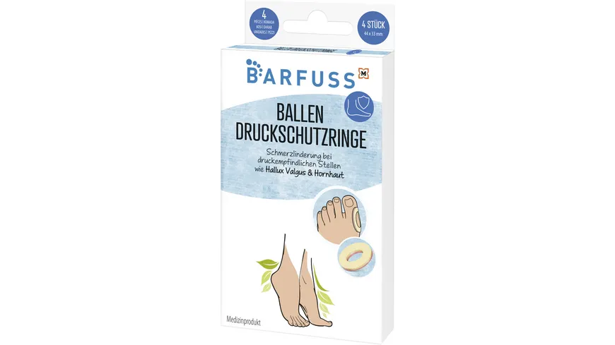 BARFUSS Druckschutzringe Ballen / Hallux