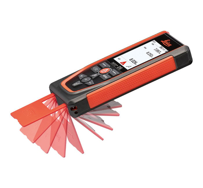 Leica 950879 Disto D5 SET Télémètre laser avec Bluetooth pour une utilisation intérieure et extérieure + trépied dans une boîte Metabox 165L