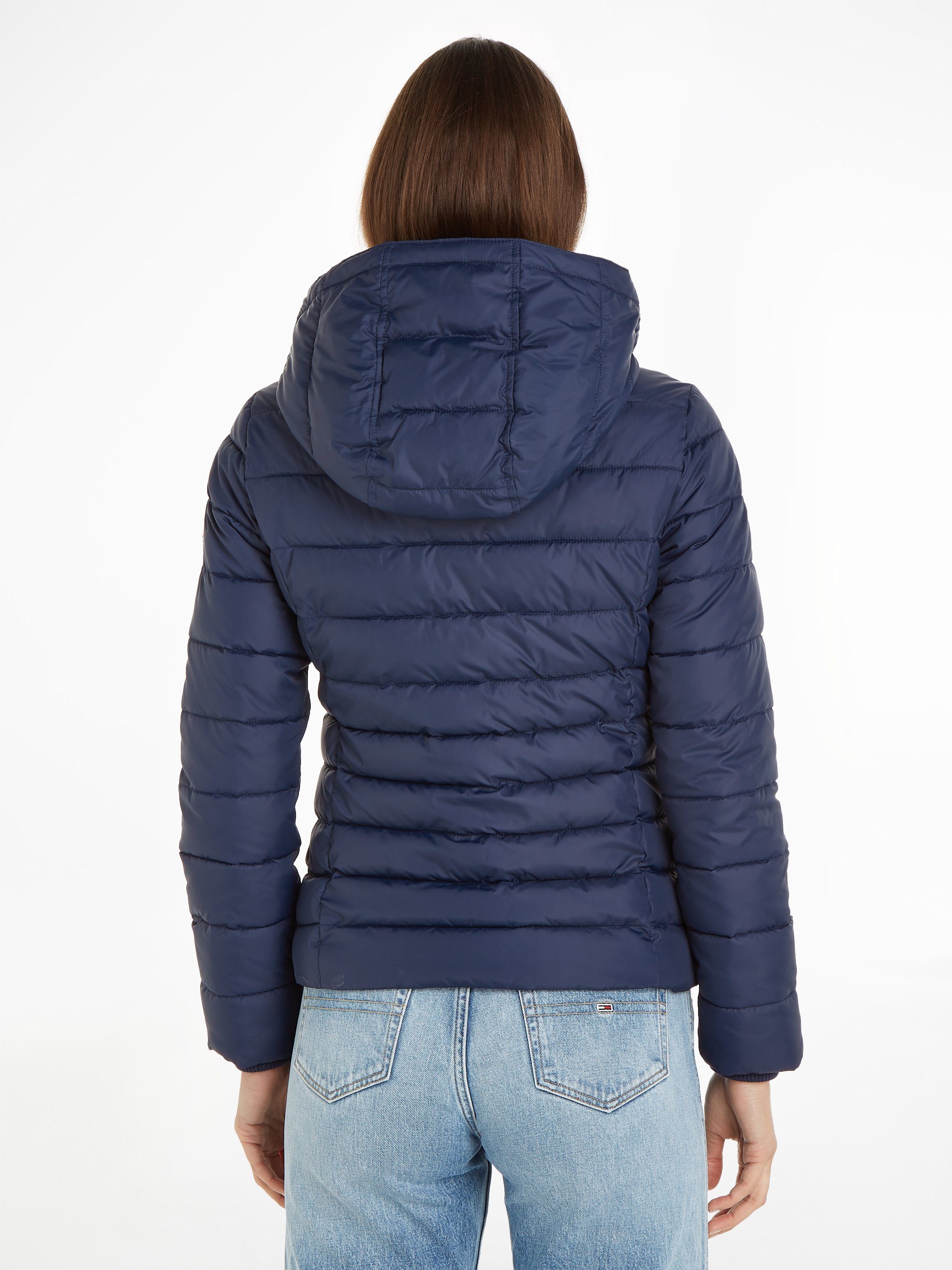 Tommy Jeans Steppjacke TJW BASIC HOODED JACKET mit Aufhänger am Kragen