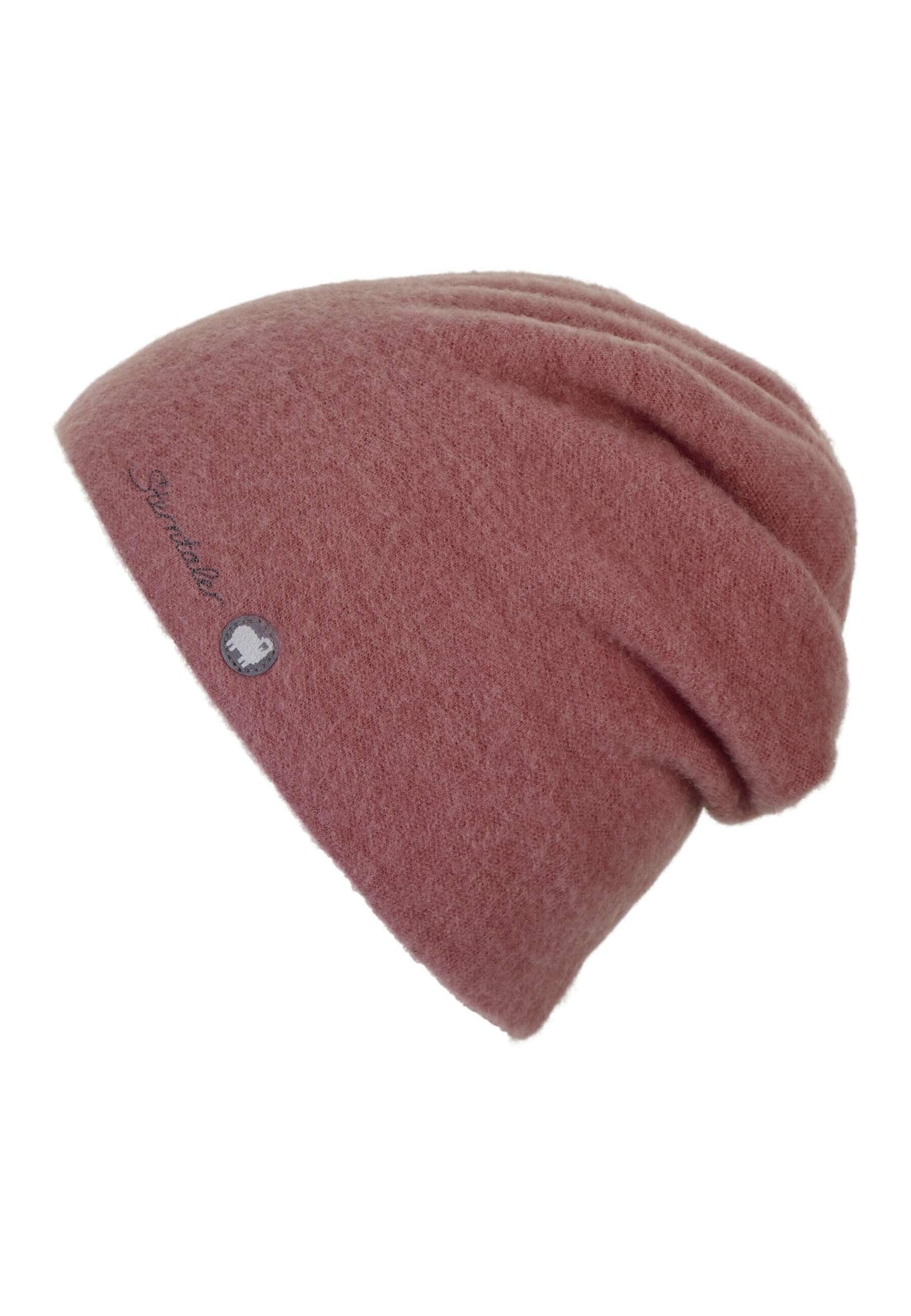 Slouch-Beanie aus Wolle (Merino) in 3 Farben